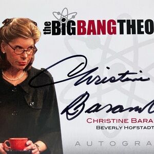 BIG BANG THEORY Signed Trading Card / CHRISTINE BARANSKI as Beverly Hofstadter